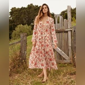 Christy Dawn Vermillion Bloom Floral Paloma Dress